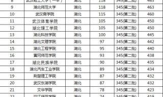 湖北一本大学全部排名