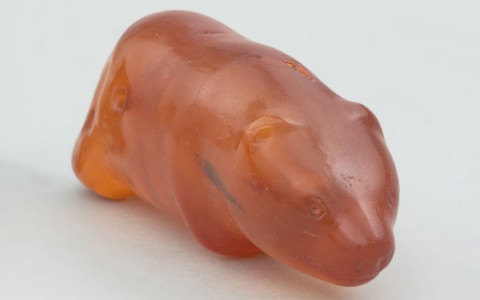 Słupcio：一个6,000年历史的琥珀色的“软糖熊”，这可能是石器时代的护身符